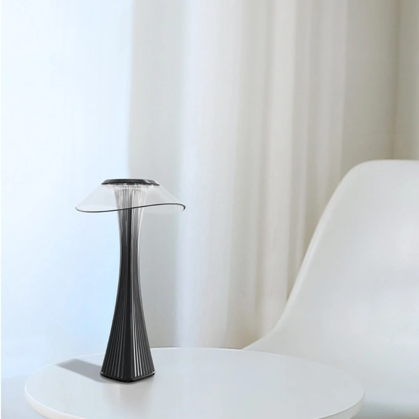 Lámpara de mesa LED de estilo delgado recargable con atenuación táctil