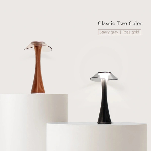 Lámpara de mesa LED de estilo delgado recargable con atenuación táctil