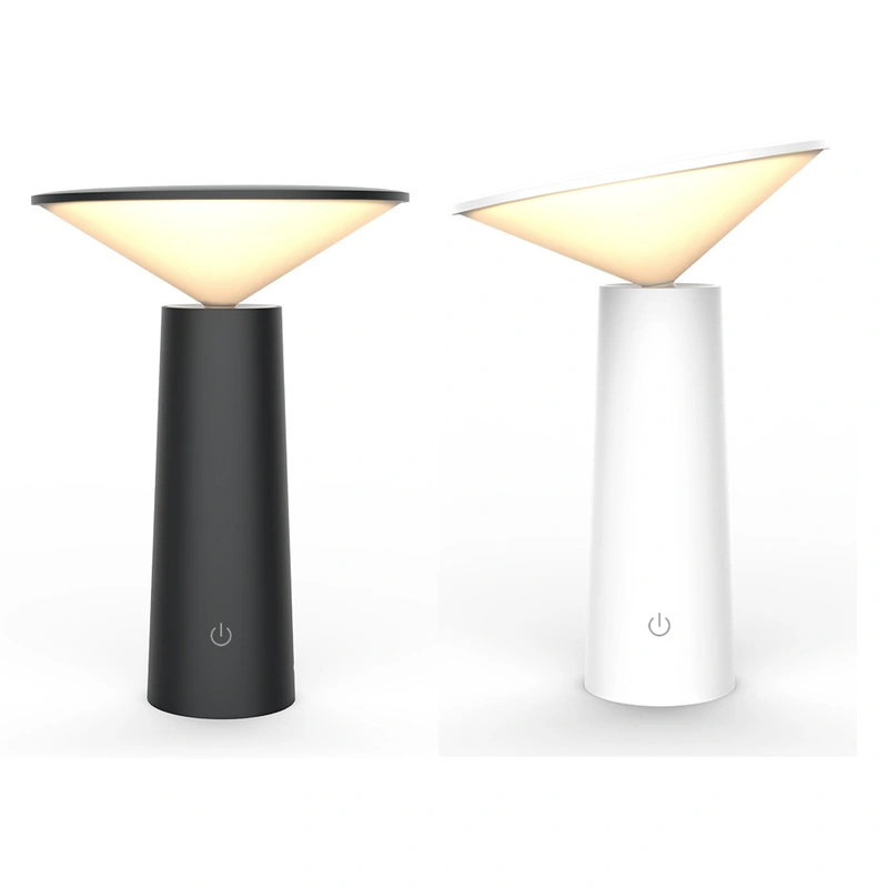 lámpara de mesa mini i recargable con control táctil brillo regulable