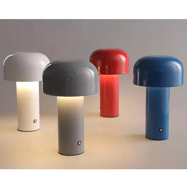 Lámparas de mesa tipo hongo con pilas para restaurante bar