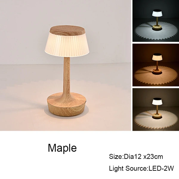 lámpara de mesa inalámbrica led recargable restaurante bar mesa luz de noche 