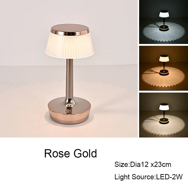 lámpara de mesa inalámbrica led recargable restaurante bar mesa luz de noche 