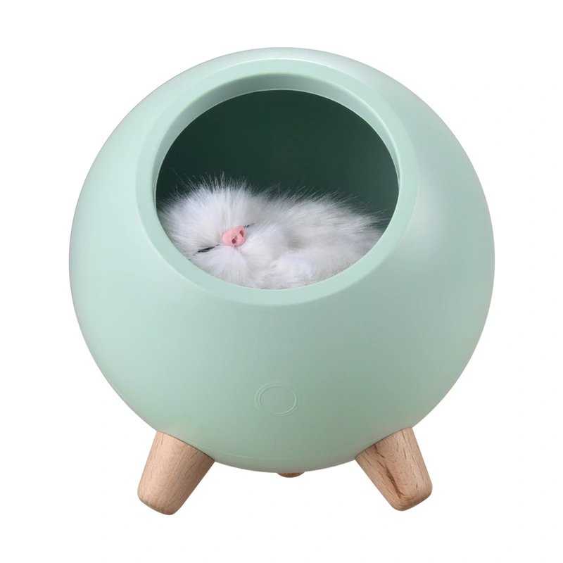 Linda lámpara led de escritorio para mesa de noche, luz nocturna regulable táctil para niños