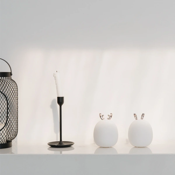 luz nocturna inalámbrica usb lámparas lindas para mascotas luz nocturna de silicona lámparas para bebés 