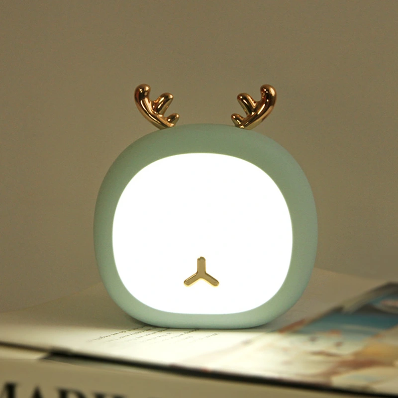 Linda luz de noche para niños con sensor LED recargable con carga USB 