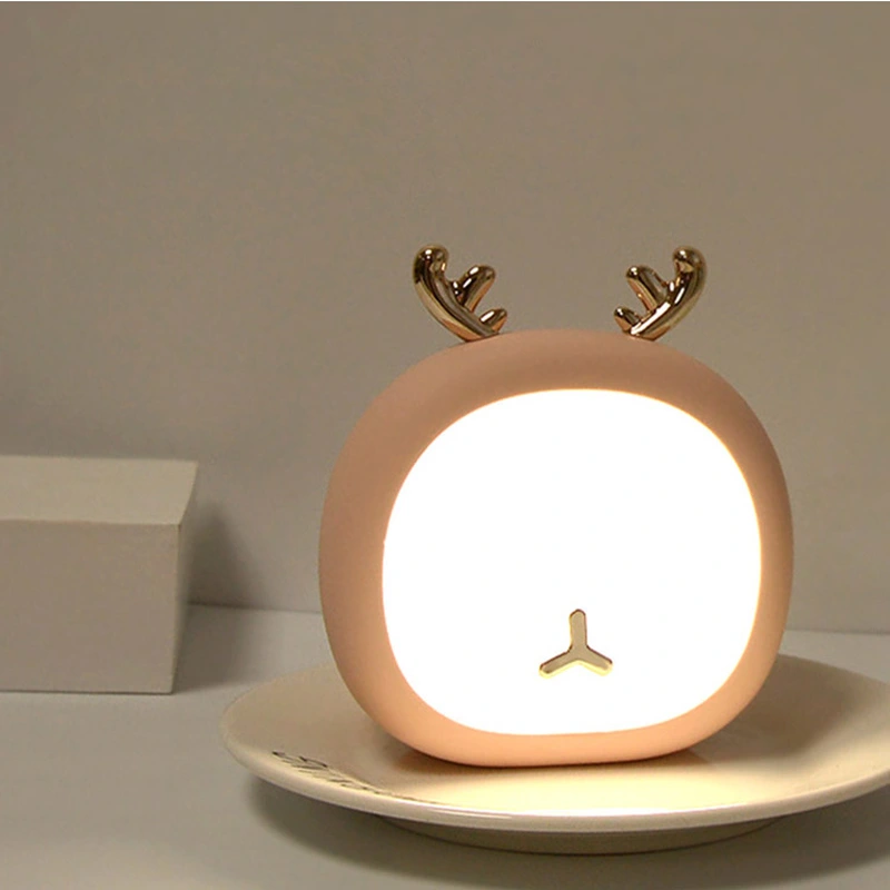 Linda luz de noche para niños con sensor LED recargable con carga USB 