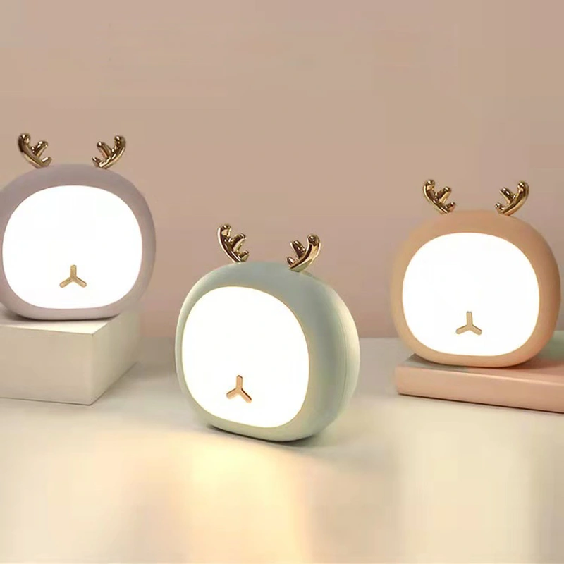 Linda luz de noche para niños con sensor LED recargable con carga USB 