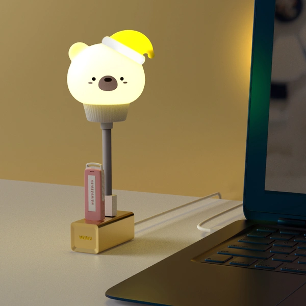 USB conectar lindo sensor lámpara luz de noche led con temporizador automático remoto 