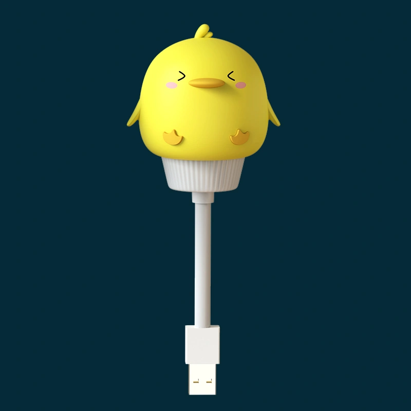 USB conectar lindo sensor lámpara luz de noche led con temporizador automático remoto 