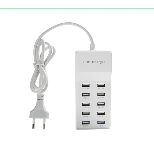 10 منافذ USB محول الطاقة سوبر تشارجر مع الولايات المتحدة الاتحاد الأوروبي التوصيل 