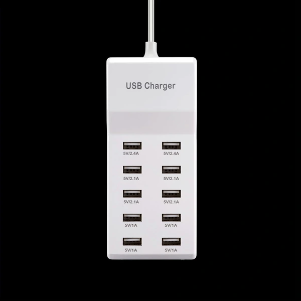 10 منافذ USB محول الطاقة سوبر تشارجر مع الولايات المتحدة الاتحاد الأوروبي التوصيل 