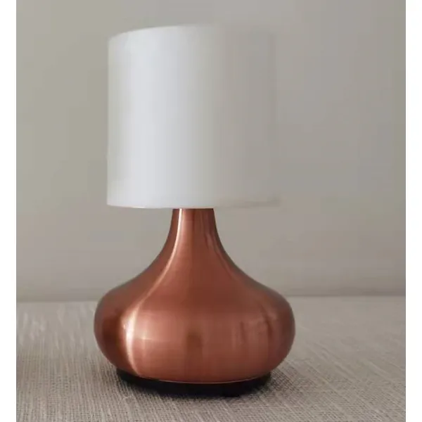 مصباح طاولة لاسلكي قابل لإعادة الشحن معدني مصباح طاولة شريط RGB 