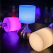 مصباح طاولة لاسلكي قابل لإعادة الشحن معدني مصباح طاولة شريط RGB 