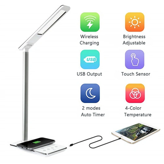 Rechargeable LED desk lamp for study reading working table light