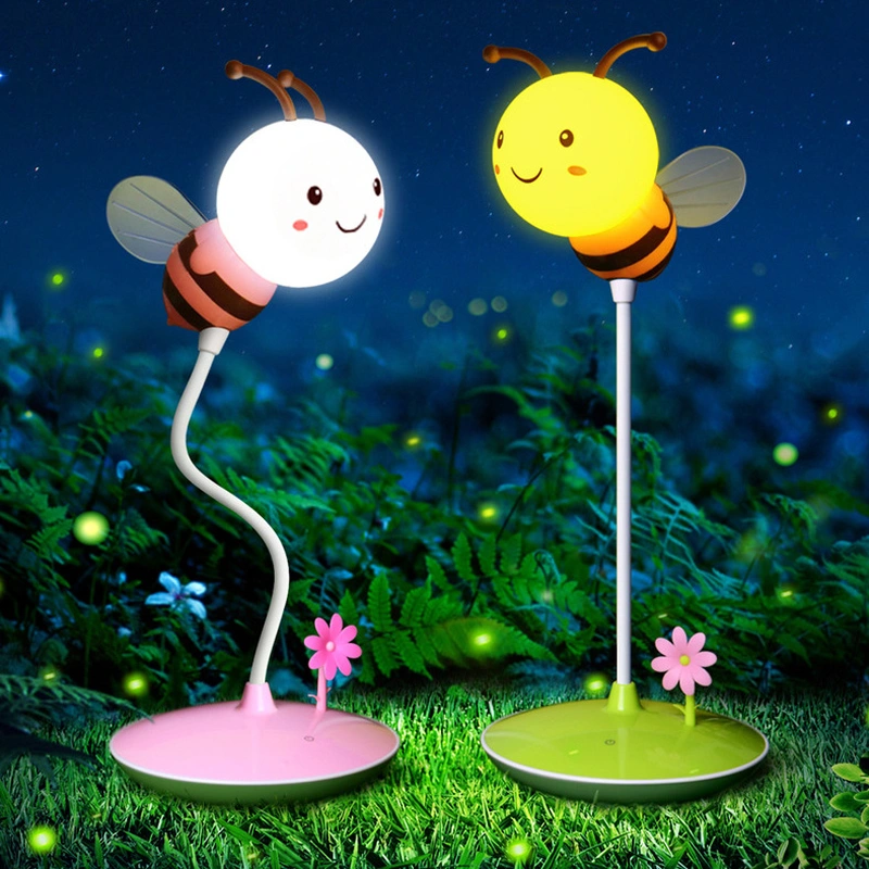 luz linda de la lámpara de la noche del bebé en forma de abeja 