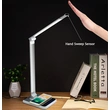 lámpara de escritorio led regulable con cargador inalámbrico qi 
