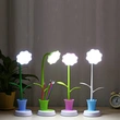 lámpara de escritorio recargable led de girasol con puerto usb para niños leyendo