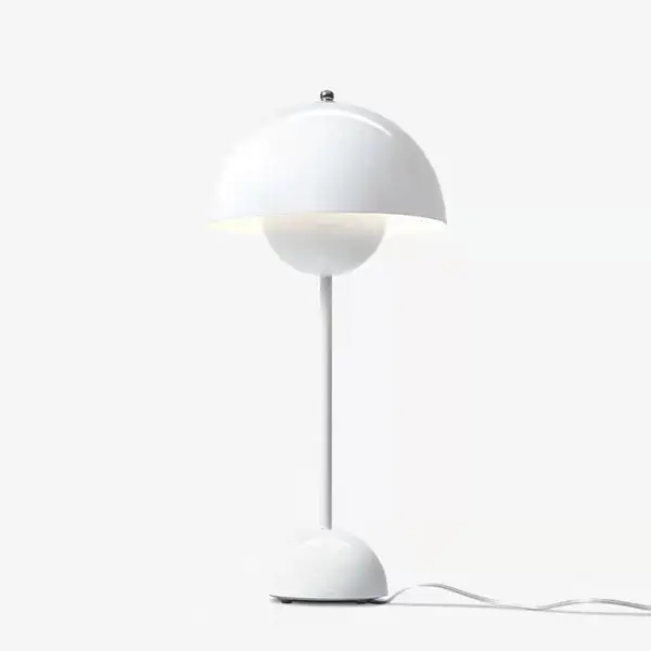 lámpara de mesa de maceta lámpara de metal de noche con opciones de enchufe eu us uk