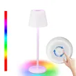Lámpara de mesa inalámbrica rgb poldina recargable rsj-c003/r para restaurante