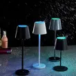 Lámpara de mesa inalámbrica rgb poldina recargable rsj-c003/r para restaurante