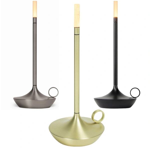 amazon aluminio led comedor ktv inalámbrico noche soporte lámpara de mesa