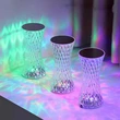 الاكريليك الكريستال مصباح طاولة ليلة مع بطارية قابلة للشحن usb