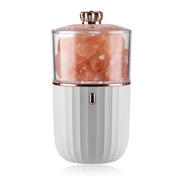 Lámparas de noche de sal de roca recargables inalámbricas usb del himalaya con led natural