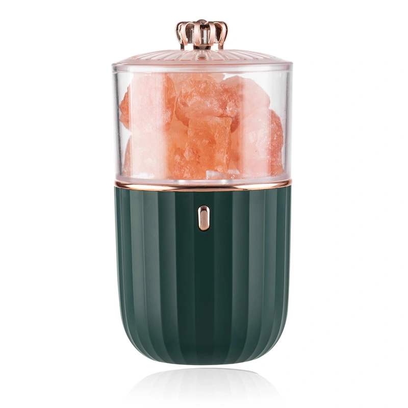 Lámparas de noche de sal de roca recargables inalámbricas usb del himalaya con led natural