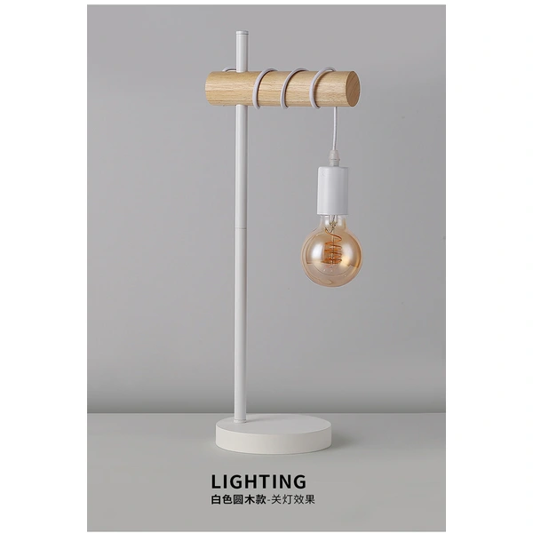 مكتب Droplight معلق بجانب مصباح القراءة الخشبي ذو الضوء الدافئ الخطي