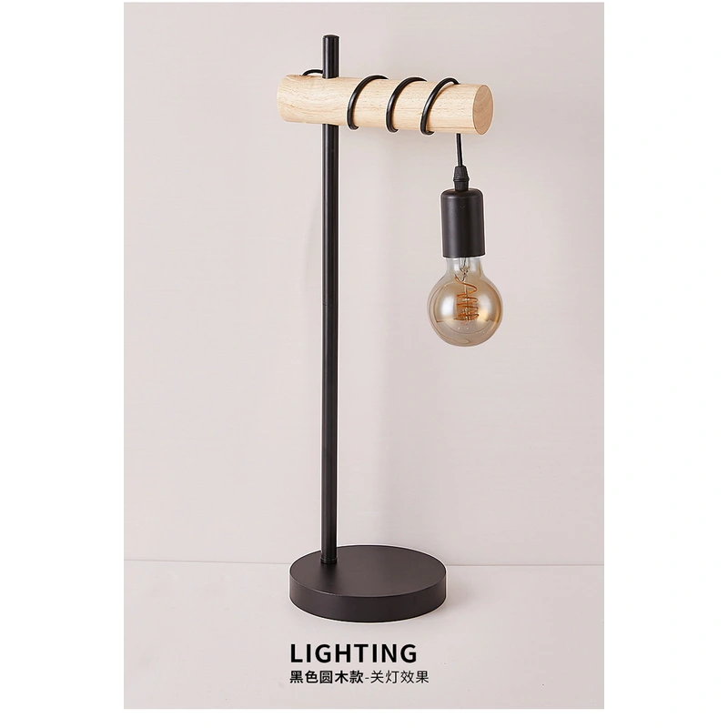 مكتب Droplight معلق بجانب مصباح القراءة الخشبي ذو الضوء الدافئ الخطي