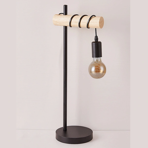 مكتب Droplight معلق بجانب مصباح القراءة الخشبي ذو الضوء الدافئ الخطي