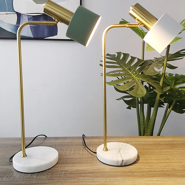 الشمال الحديثة الفاخرة الرخام الجدول مصباح مكتب lampada da tavolo