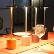 lámpara de mesa inalámbrica de aluminio lámparas de cama de restaurante recargables