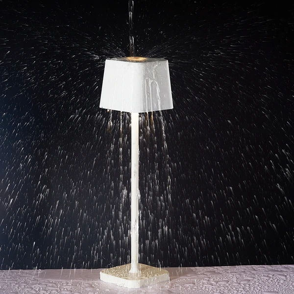 lámpara de mesa led ip54 para exteriores de aluminio con batería recargable  