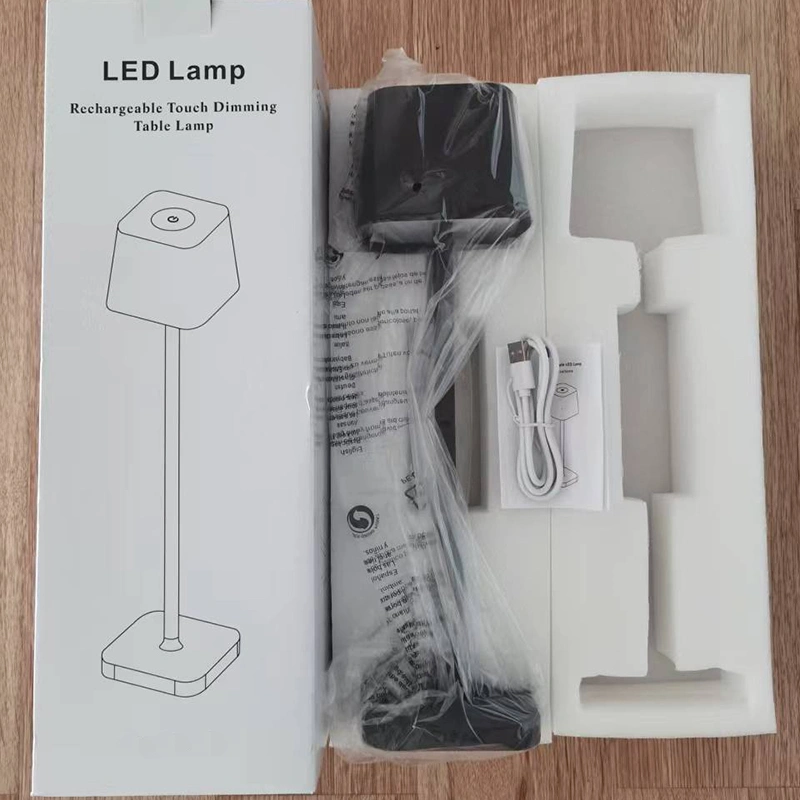 lámpara de mesa led ip54 para exteriores de aluminio con batería recargable  