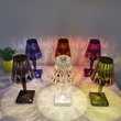  الكريستال الماس led مصباح الحديثة مطعم الجدول مصابيح قابلة للشحن 