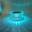 lámpara de mesa de cristal acrílico de la torre del cantón de la batería recargable usb  