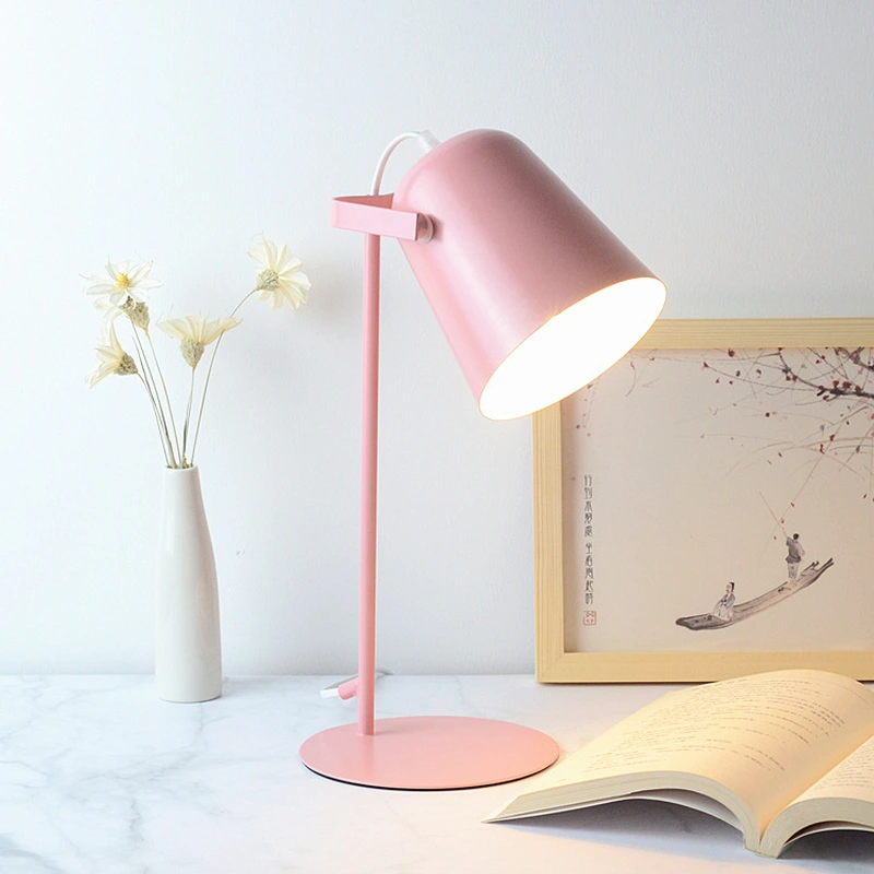 الشمال نمط الحديد الفن للطي مصابيح طاولة خشبية مع e27 لامفولدر