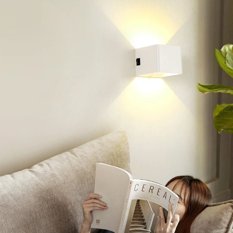 Lámpara de pared para escalera, luz colgante recargable, soporte inalámbrico