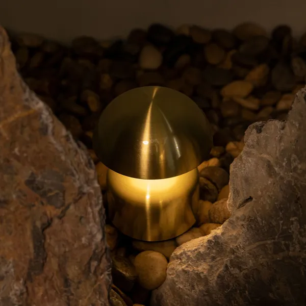 mini lámpara de mesa de cuerdas de hongos gordos de metal luz de noche cálida