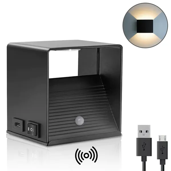 lámpara de pared de escalera luz colgante recargable luz de soporte inalámbrico