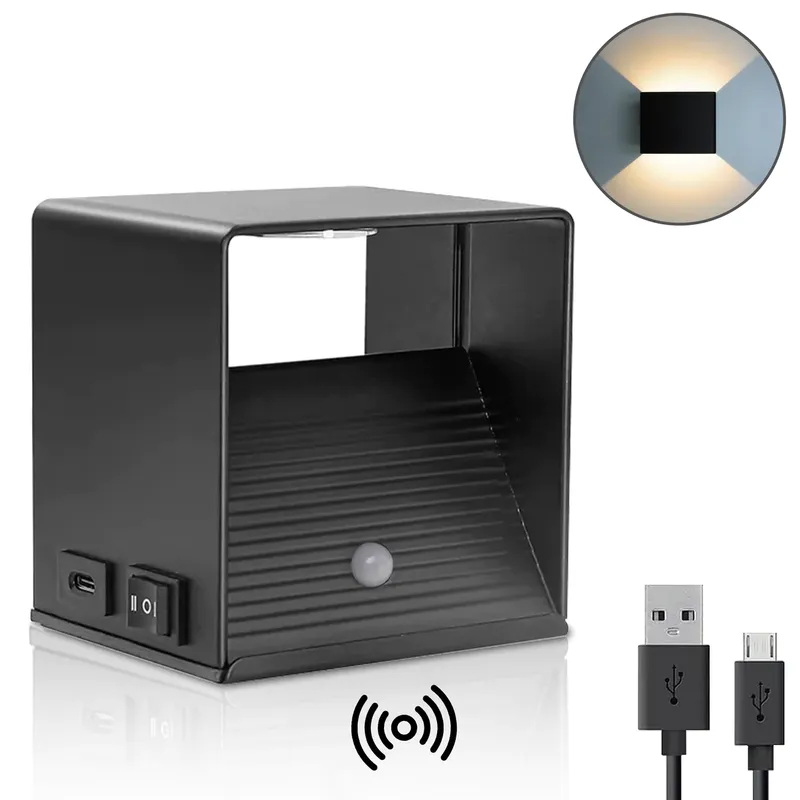 lámpara de pared de escalera luz colgante recargable luz de soporte inalámbrico