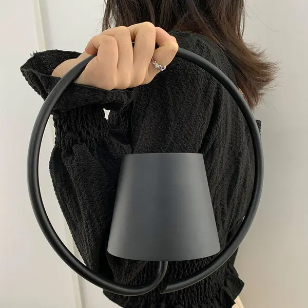 led poldina lámpara colgante recargable anillo portátil araña redonda