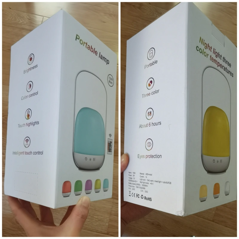 luz de camping colgante portátil con control remoto rgb