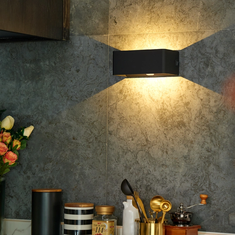 lámpara de pared de escalera luz colgante recargable luz de soporte inalámbrico