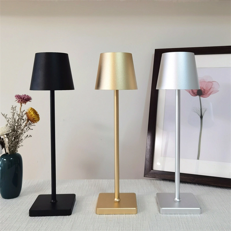 Lámpara de mesa inalámbrica led poldina recargable rsj-c003 para restaurante