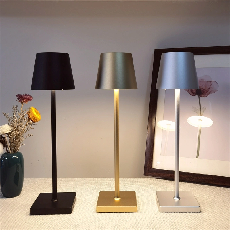 Lámpara de mesa inalámbrica led poldina recargable rsj-c003 para restaurante