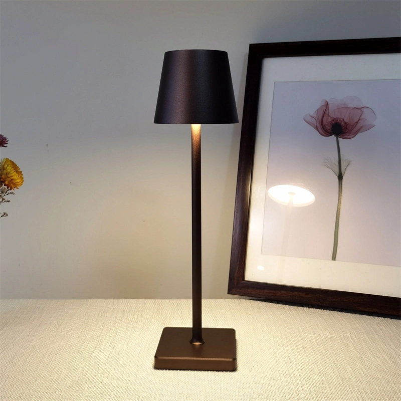 Lámpara de mesa inalámbrica led poldina recargable rsj-c003 para restaurante