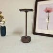 Lámpara de mesa de decoración de comedor recargable LED de aluminio táctil