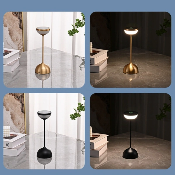 Nuevas lámparas de mesa inalámbricas y creativas de aluminio.  